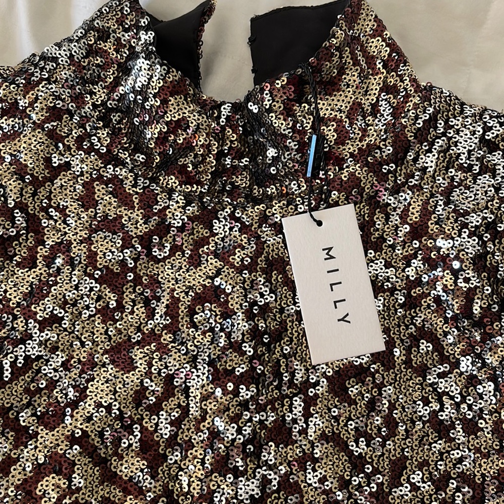 Milly Size 6 sequin long sleeve